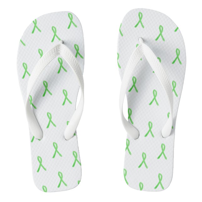 Lyme Disease Awareness Ribbon Sandals (Footbed)