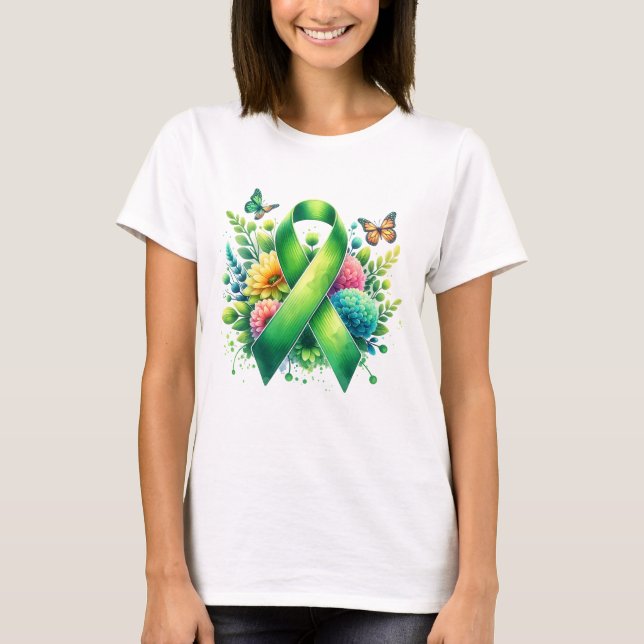 Lyme Disease Awareness Ribbon T-Shirt (Front)