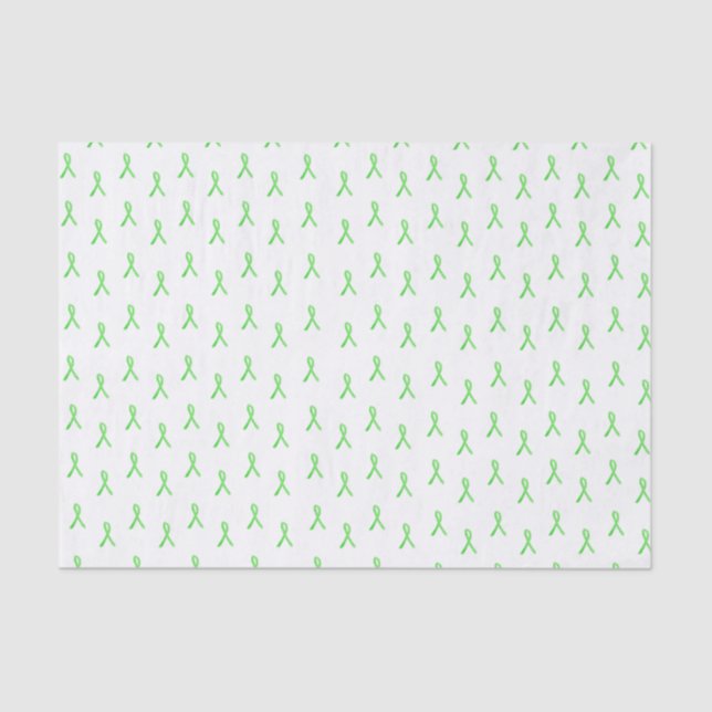 Lyme Disease Awareness Ribbons Tissue Paper (Front)