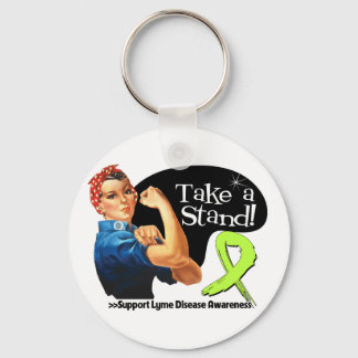 Lyme Disease Awareness Take a Stand Keychain