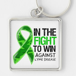 Lyme Disease - Fight To Win Keychain