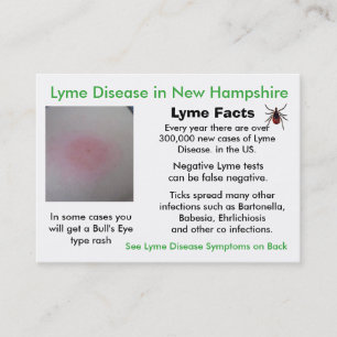 Lyme Disease in New Hampshire Information Cards