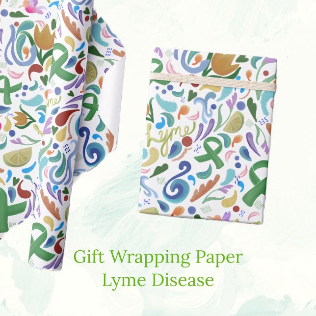 Lyme Disease Present Gift Wrap #lyme #lymedisease  (Creator Uploaded)