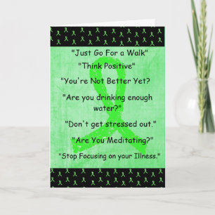 Lyme Disease "Things I Wont Say" Get Well Card