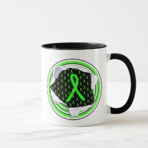 Lyme Disease Warrior Awareness Ribbons Coffee Mug