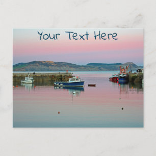 Lyme Regis customisable Postcard