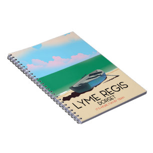 Lyme Regis, dorset Vintage travel poster. Notebook