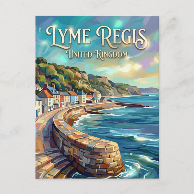 Lyme Regis United Kingdom Postcard (Front)