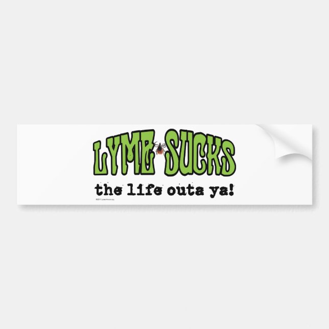 Lyme Sucks Bumper Sticker (Front)