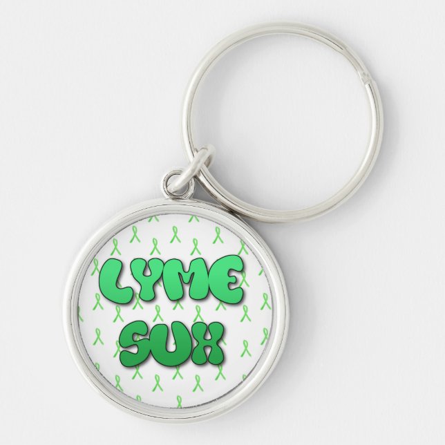 Lyme Sux Key Chain (Front)