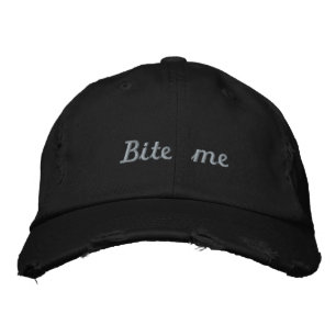 Lyme_Ticked Black Teal Bite Me Hat - Kendelle