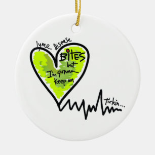 LymeAngels /  Lyme Bites! Ceramic Ornament