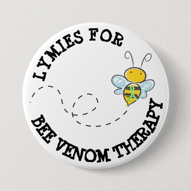 Lymies for Bee Venom Therapy Button (Front)