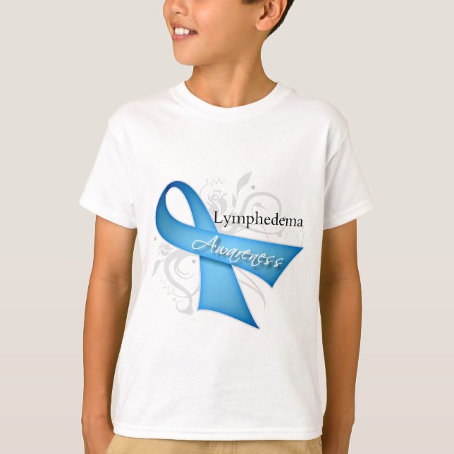 Lymphedema Awareness Ribbon T-Shirt (Front)