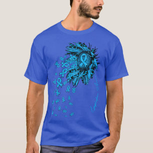 Lymphedema Awareness Sunflower ribbon flowers fall T-Shirt