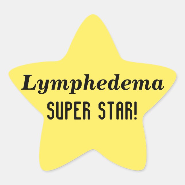 Lymphedema Super Star Stickers (Front)