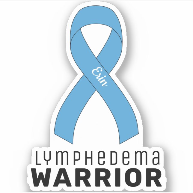 Lymphedema Warrior Vinyl Sticker (Front)