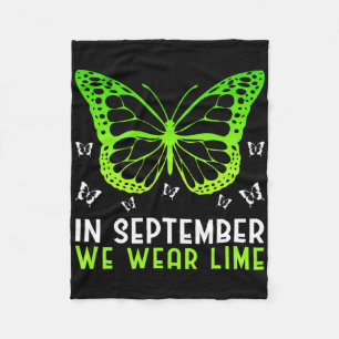 Lymphoma Awareness In September We Wear Lime Butte Fleece Blanket