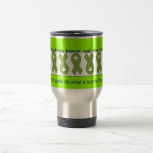 Lymphoma Awareness Ribbons Don't call me brave Mug