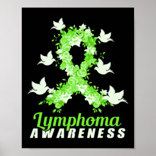 Lymphoma Awareness Support Birds  Poster