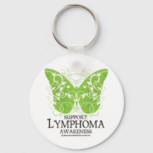 Lymphoma Butterfly Keychain