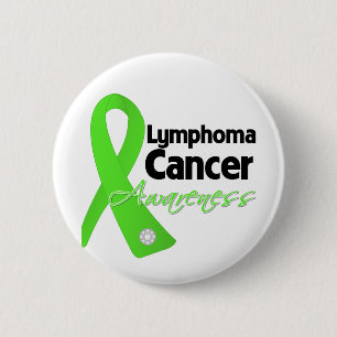 Lymphoma Cancer Awareness Ribbon 2 Inch Round Button