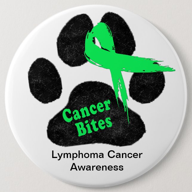 Lymphoma Cancer in Dogs Awareness  Button (Front)