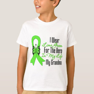 Lymphoma Cancer Ribbon My Hero My Grandma T-Shirt