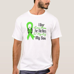 Lymphoma Cancer Ribbon My Hero My Son T-Shirt