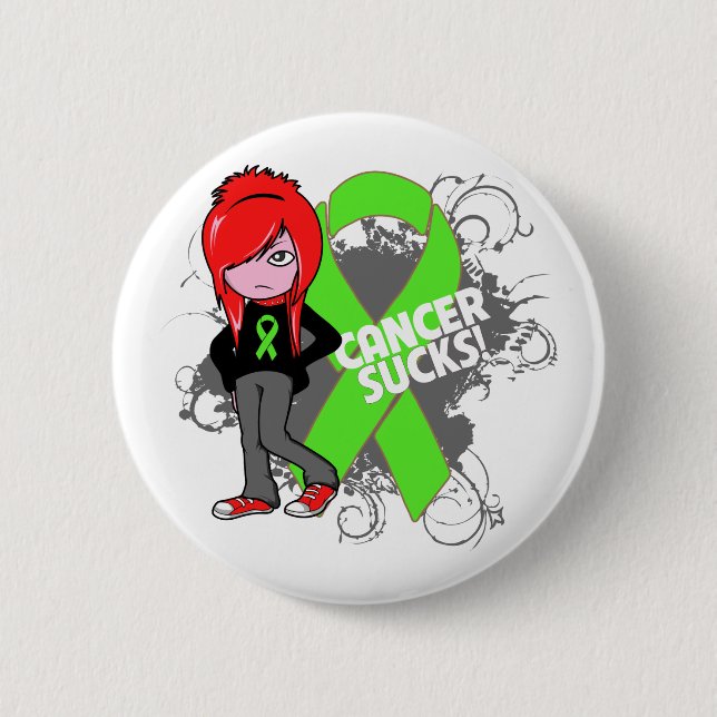 Lymphoma Cancer Sucks 2 Inch Round Button (Front)