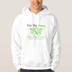 Lymphoma Cancer Tribal Ribbon Hero Hoodie