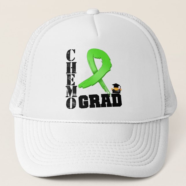 Lymphoma Chemo Grad Trucker Hat (Front)