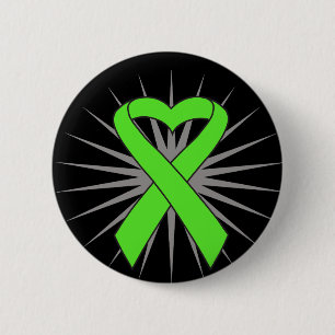 Lymphoma Heart Ribbon 2 Inch Round Button