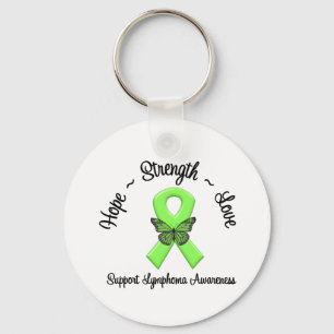 Lymphoma Hope Love & Strength Keychain