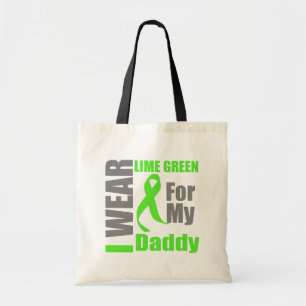 Lymphoma I Wear Lime Green Daddy Tote Bag
