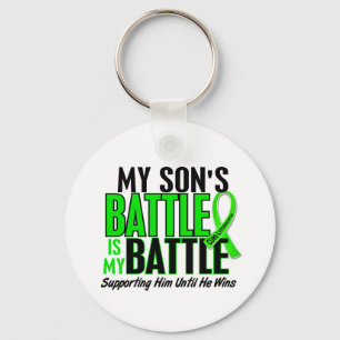 Lymphoma My Battle Too 1 Son Keychain