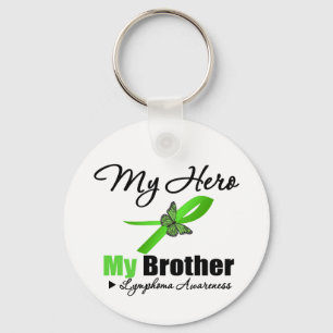 Lymphoma My Hero My Brother Keychain