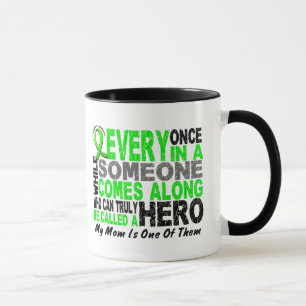 Lymphoma Non-Hodgkins HERO COMES ALONG 1 Mom Mug