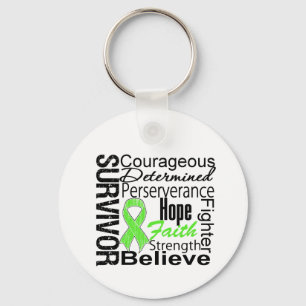 Lymphoma Survivor Collage Keychain