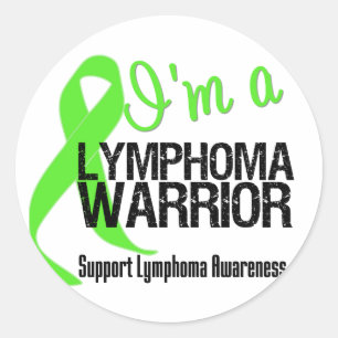 Lymphoma Warrior Classic Round Sticker