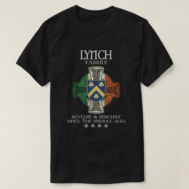 Lynch Family Ireland Lynch surname T-Shirt (Design Front)
