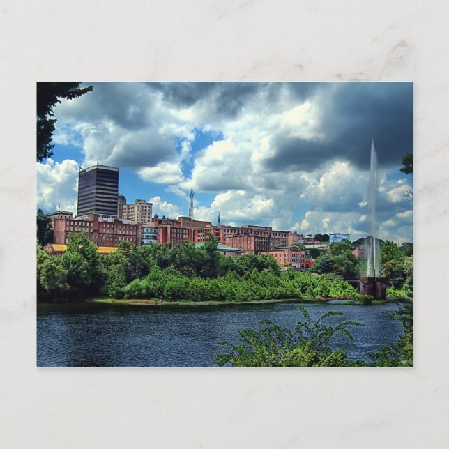 Lynchburg skyline Postcard (Front)