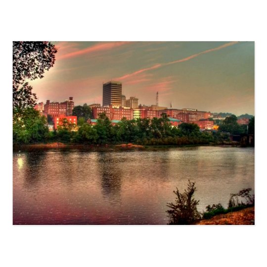 Lynchburg Virginia river scene Postcard