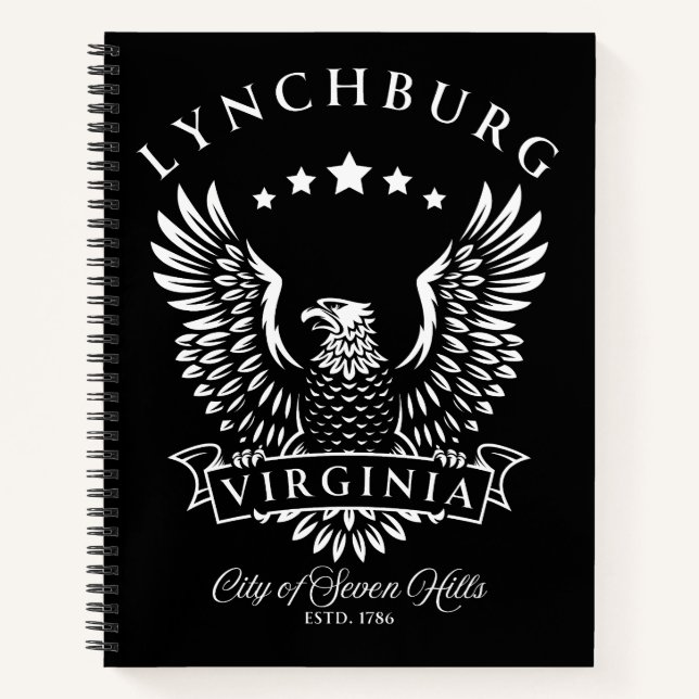 Lynchburg Virginia Vintage Eagle Notebook (Front)