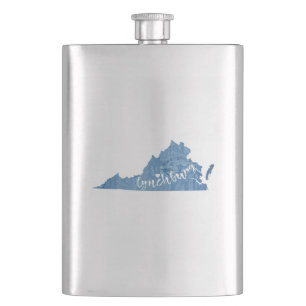 Lynchburg Virginia Wood Grain Hip Flask