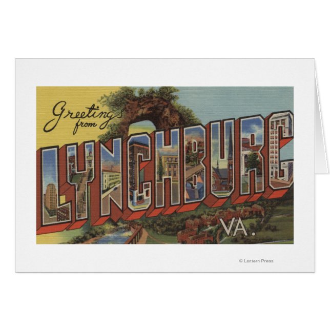 Lynchburg, Virginie - Scènes de grandes lettres (Devant horizontal)