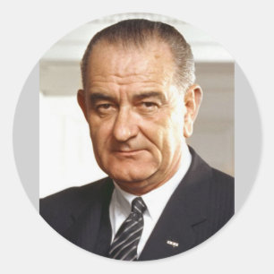 Lyndon B. Johnson 36 Classic Round Sticker