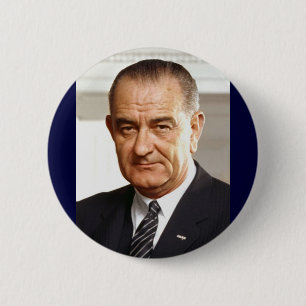 Lyndon B. Johnson 36th President 2 Inch Round Button