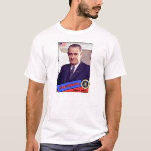 Lyndon B. Johnson Baseball Card T-Shirt