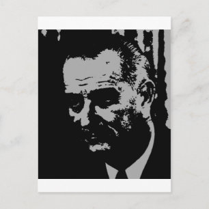 Lyndon B. Johnson silhouette Postcard